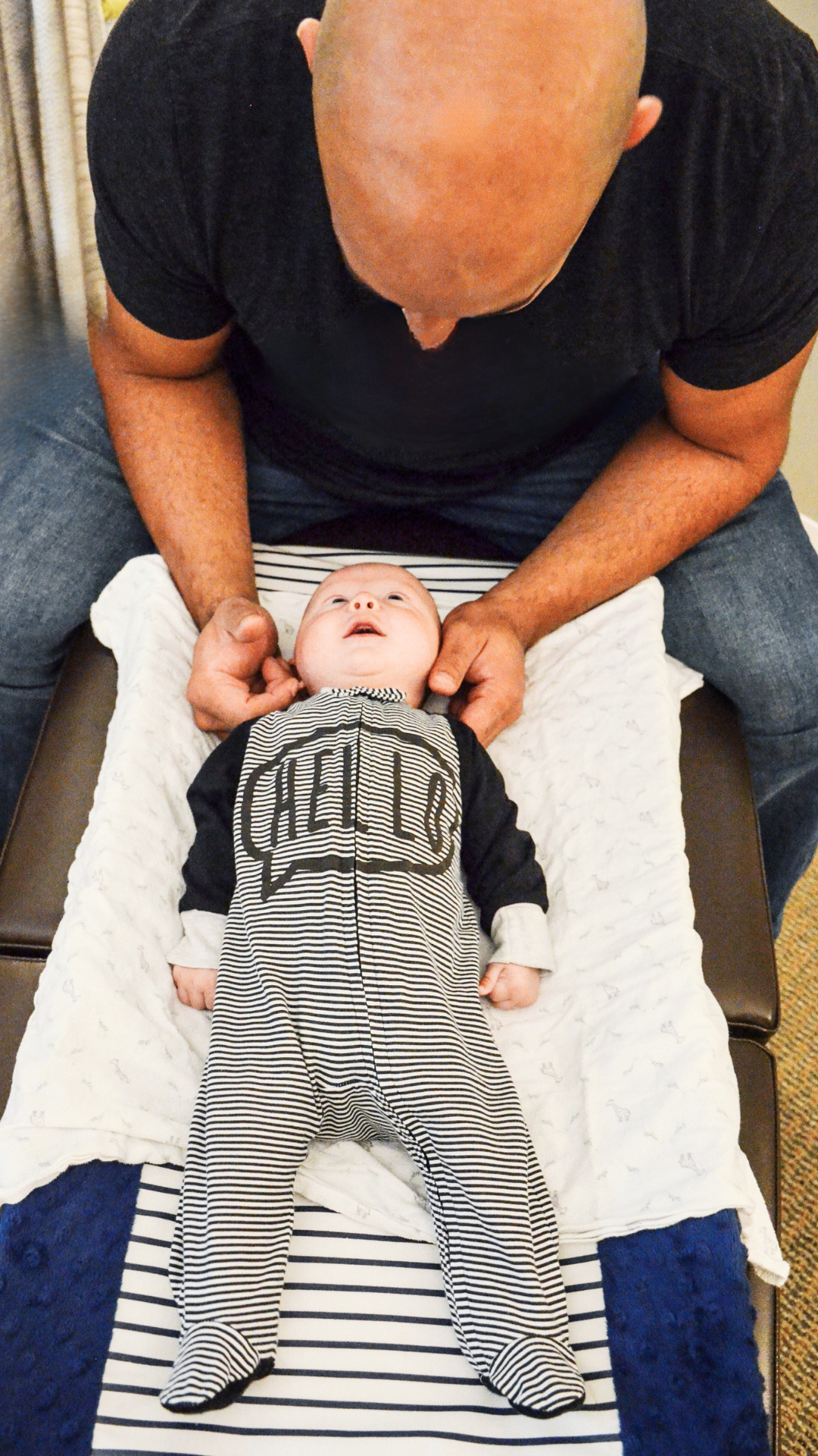 Dr. Vic Manzo with a young patient at The Wellness Path — new patient NeuroFoundation Assessment in Knoxville TN